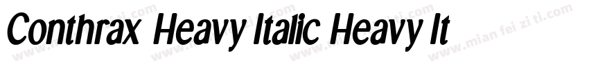 Conthrax Heavy Italic Heavy Italic字体转换